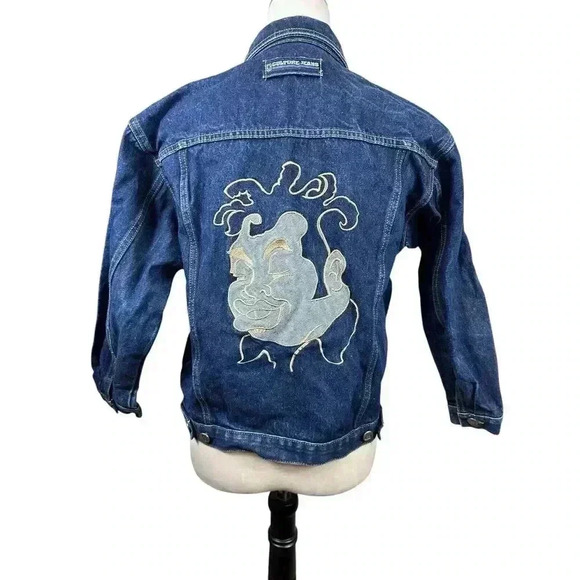 Culture Jeans Embroidered Jean Jacket Mens Size Medium - Picture 3 of 11